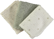Pack de 3 toallitas de lactancia BRAVE Clovers de Lillymom para bebé