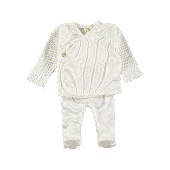 Conjunto de primera puesta EASY Rib-Canalë de Lillymom para bebé