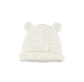Gorrito con orejitas SWEET Rib-Canalë de Lillymom para bebé