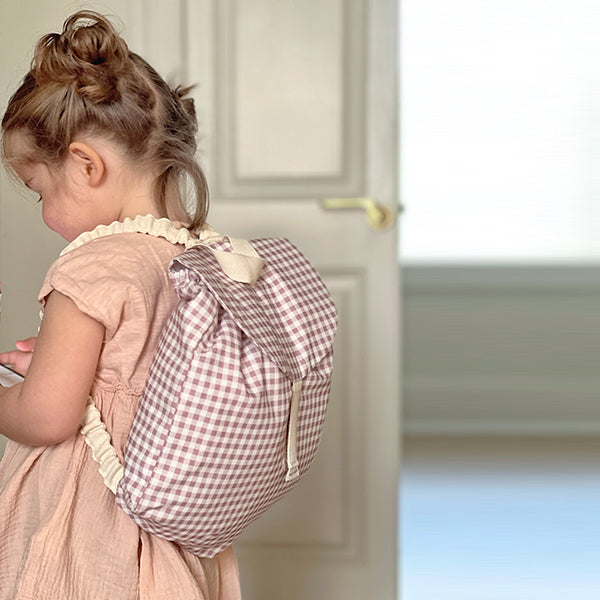 Mochila vichy amarilla DOYMON