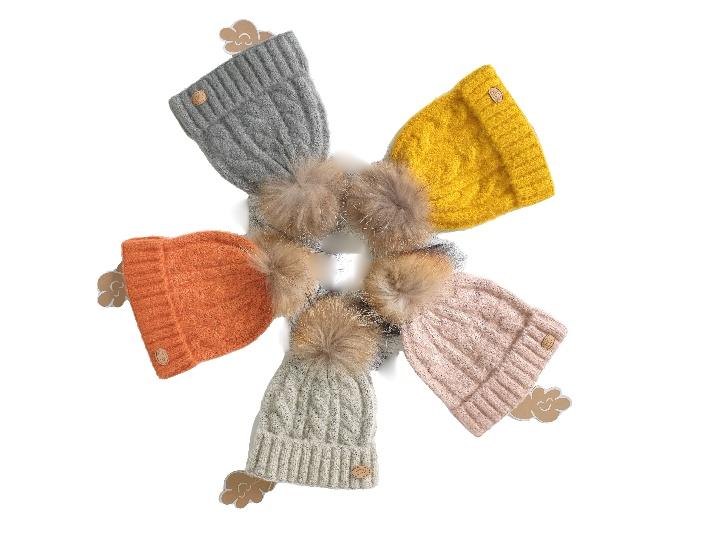 Gorro canalé sin pompón (8A-adulto) · Monnuage M508.3
