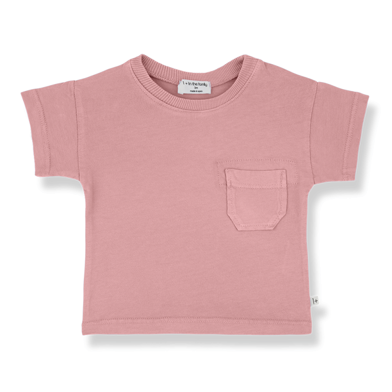 Camiseta manga corta rosa Formentera 1+inthefamily