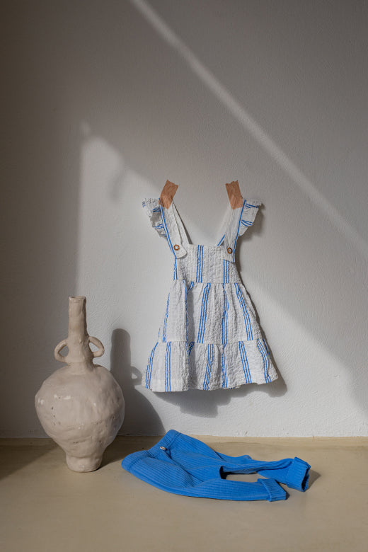 Vestido muselina azul Joncols 1+inthefamily