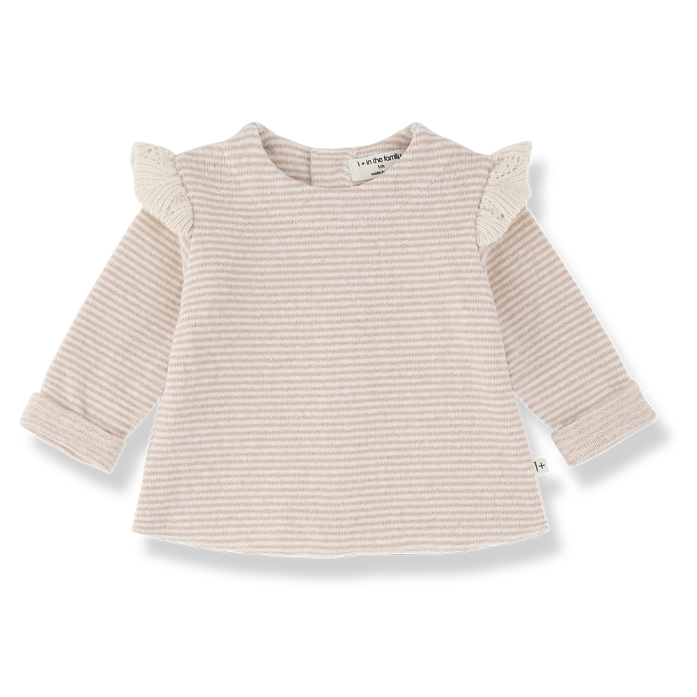 Camiseta manga larga Annecy nude - 1+ in the family - vista principal