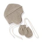 Conjunto gorro y manoplas Albi beige - 1+ in the family - vista principal
