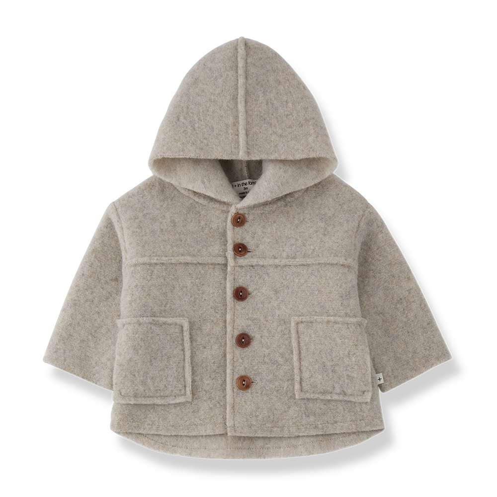 Abrigo con capucha Calabria beige - 1+ in the family - vista principal