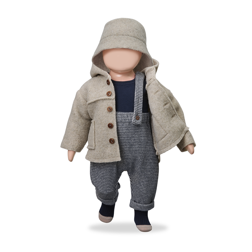 Abrigo con capucha Calabria beige - 1+ in the family - imagen 2