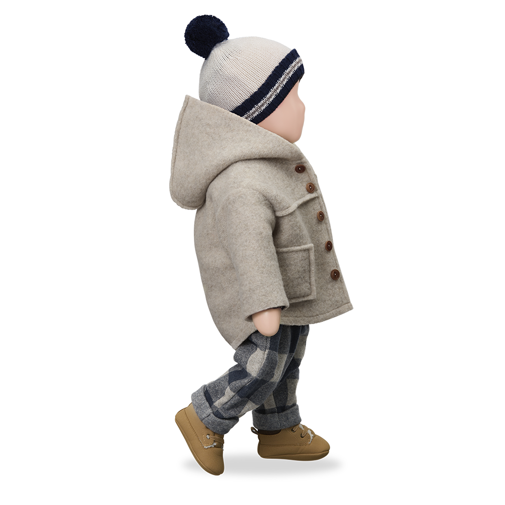 Abrigo con capucha Calabria beige - 1+ in the family - imagen 3