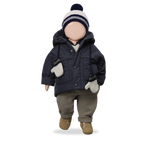 Chaqueta impermeable Lucca azul marino - 1+ in the family - imagen 2