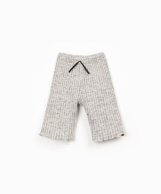 Pantalón rib gris