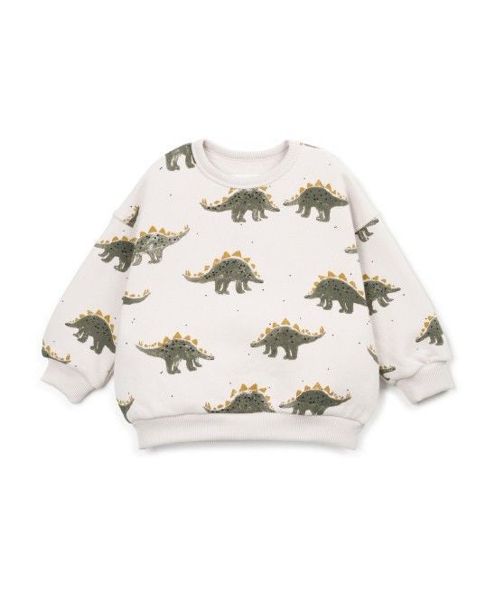 Sudadera felpa estampada dinos Kid
