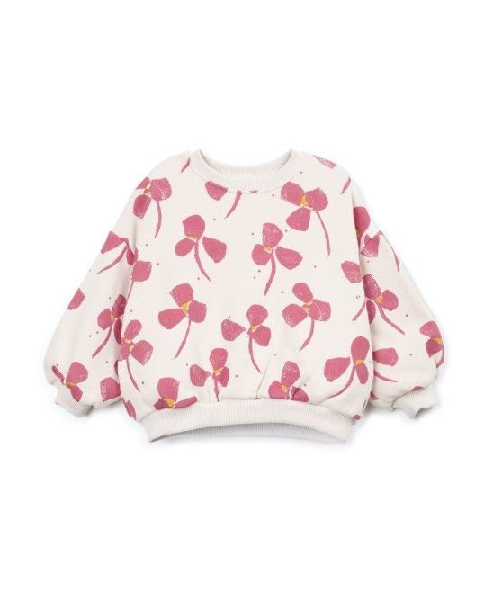Sudadera felpa estampado flores