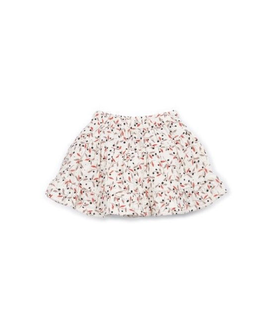 Falda pantalón tejido estampado floral