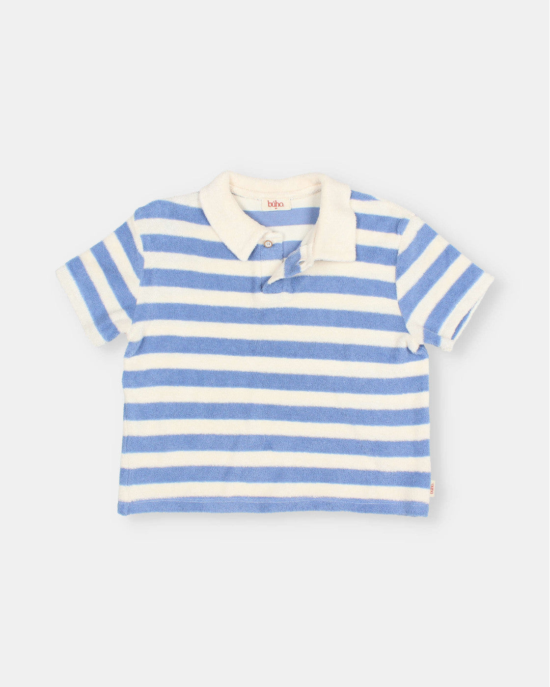 Polo de rizo con rayas azules y blancas Buho