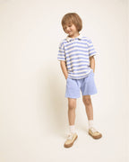 Polo de rizo con rayas azules y blancas Buho