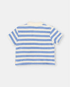 Polo de rizo con rayas azules y blancas Buho
