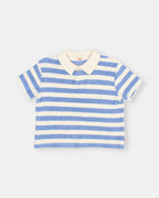 Polo de rizo con rayas azules y blancas Buho