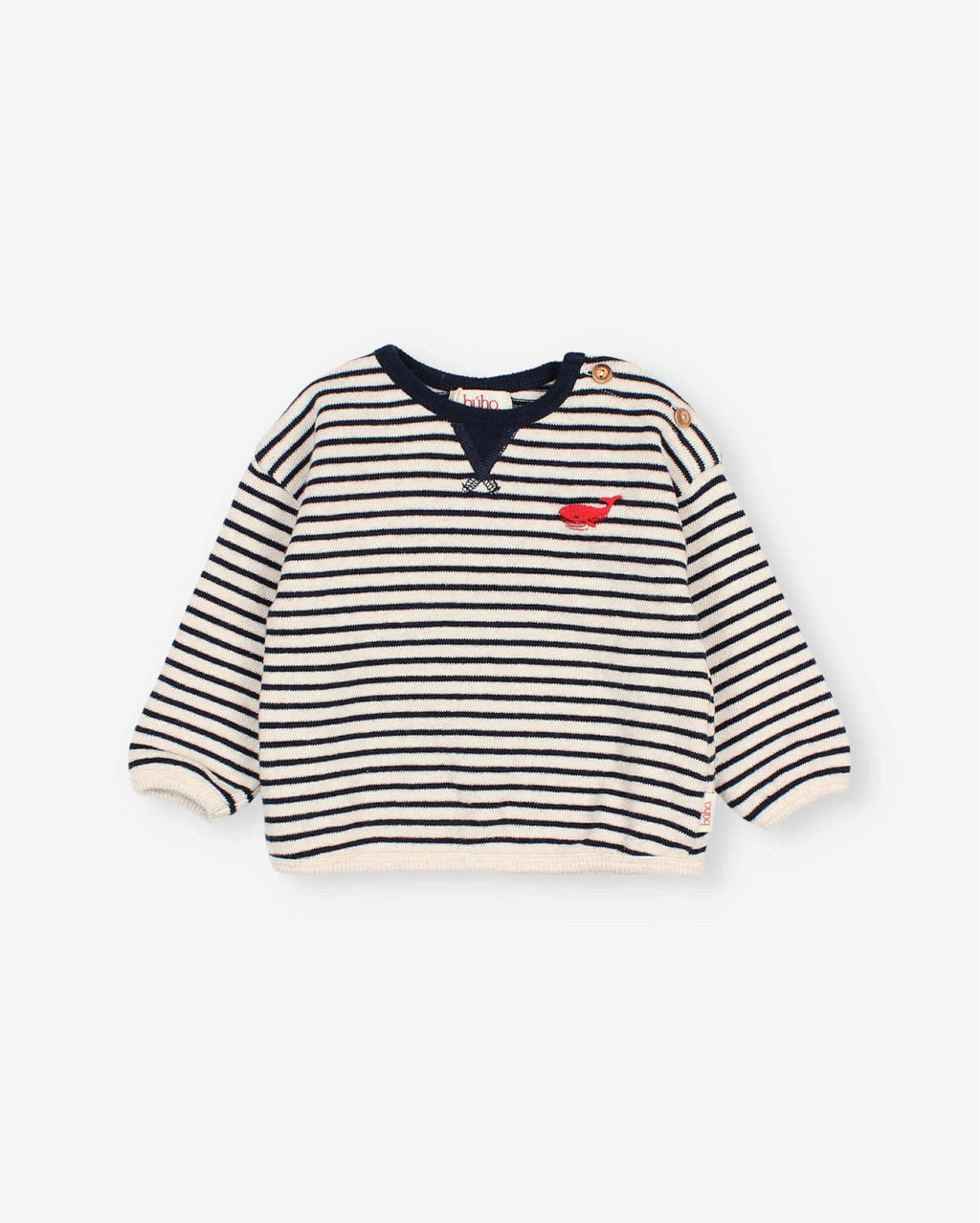 Sudadera de rayas azul marino - vista 3