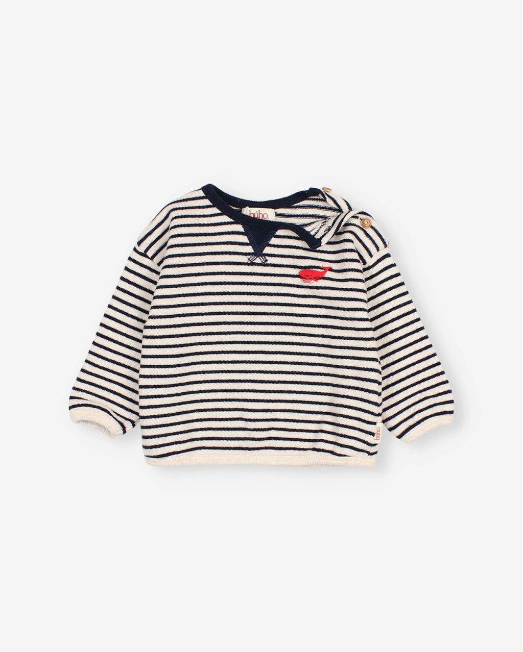 Sudadera de rayas azul marino - vista 2