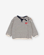 Sudadera de rayas azul marino - vista 2