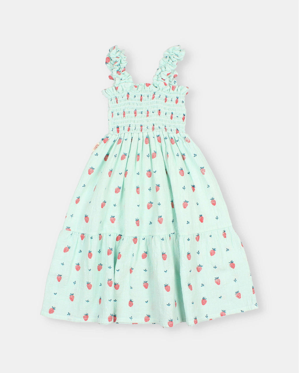 Vestido turquesa fresas BUHO