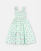 Vestido turquesa fresas BUHO