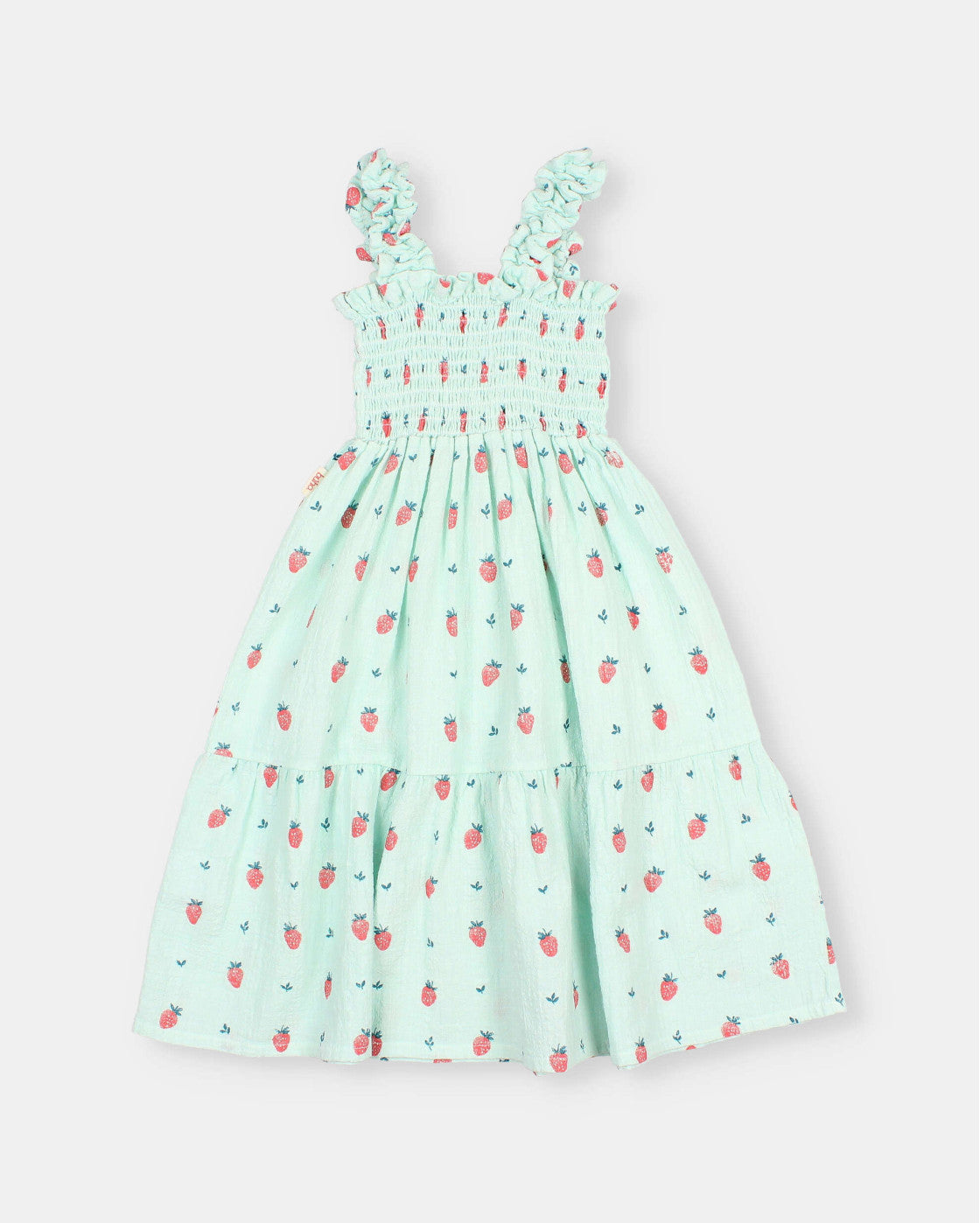 Vestido turquesa fresas BUHO