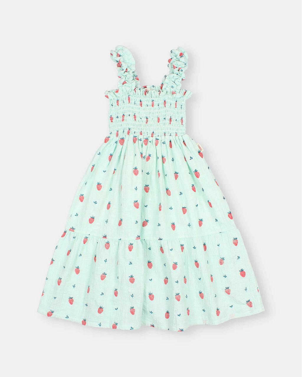 Vestido turquesa fresas BUHO
