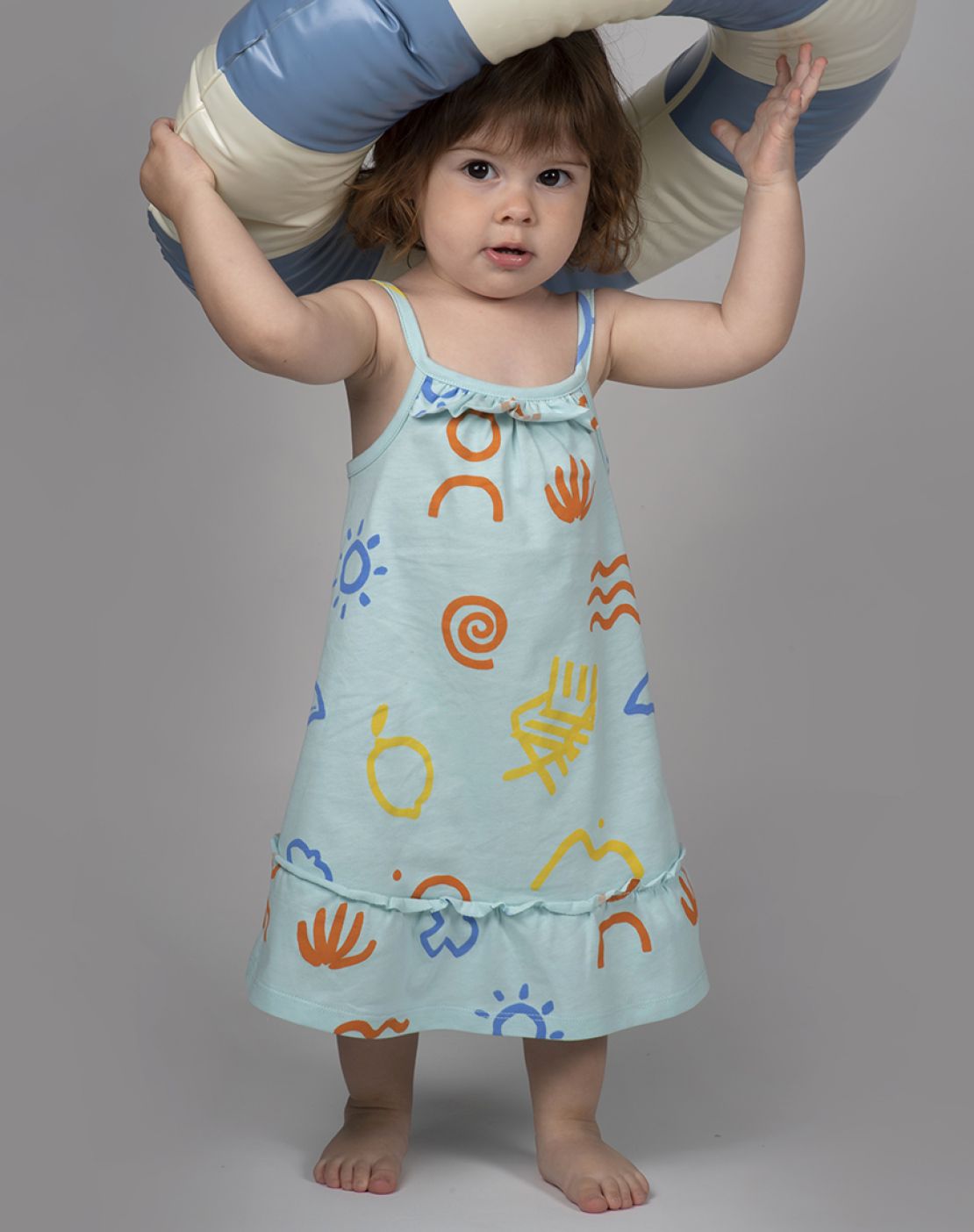 Vestido tirantes estampado Menorca Babyclic